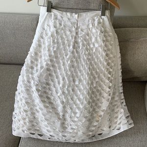 Jcrew Laser-cut circle midi skirt